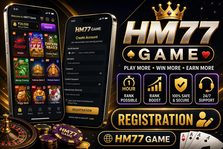 Register on HM77Game